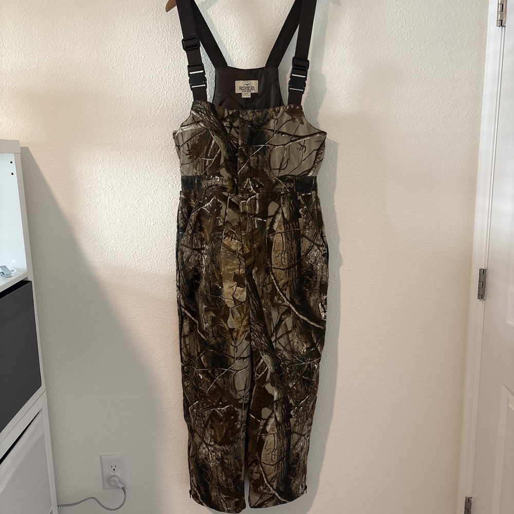 Red Head For Her Women's Camouflage Realtree Insulated Bib Overalls M Camo Hunt